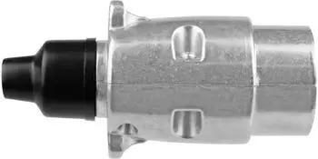 LAS 7-poliger Metall-Stecker f&uuml;r PKW-Anh&auml;nger, silber (10002)