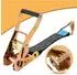 LuxusKollektion Spanngurt mit Ratsche und Doppelhaken, schwarz, 10m x 5cm (2er-Set)