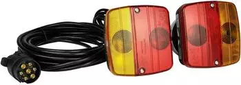 LAS Anh&auml;nger-Beleuchtungssatz mit Magneten, schwarz/rot/orange (32385615-0)