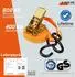 LuxusKollektion Spanngurte mit Ratsche & S-Haken 4m, 25mm, 800kg, TÜV/GS, 4er-Pack
