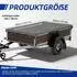 LuxusKollektion Anhängernetz feinmaschig 180g/m² mit Spannseil, grau (2×3m)