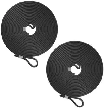 Relaxdays Gummiseil 2er-Set, Planenspanner 5mm