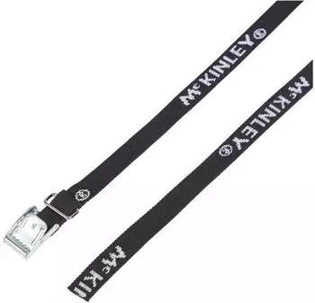 McKinley Spanngurt mit Metallschnalle, schwarz, 75cm, 2er-Pack (137327)