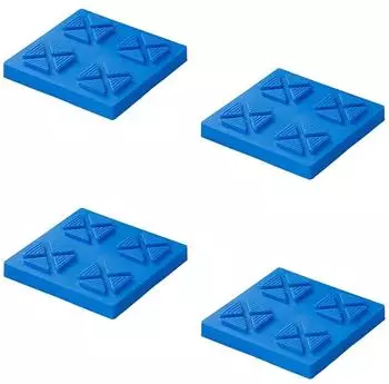 ProPlus Stützplatten stapelbar 21x21x3,3cm, 4er-Set
