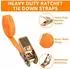 LuxusKollektion Spanngurte mit Ratsche 8m, 800kg, 4 Stück