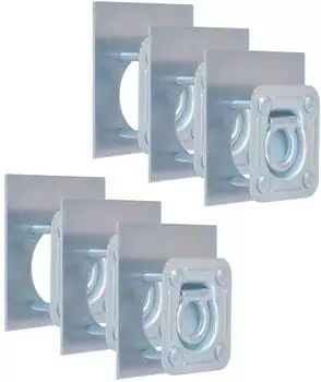 vidaXL Zurr&ouml;sen f&uuml;r Anh&auml;nger, verzinkter Stahl, 2000kg, 6 Stk. (142674)