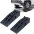 Relaxdays Auffahrrampe PKW & SUV, bis 1,5t, Kunststoff, 2er-Set (21x33x90,5cm)