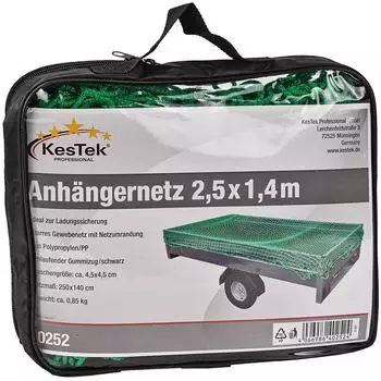 KesTek Anh&auml;ngernetz 2,5x1,4m gr&uuml;n (40252KT)