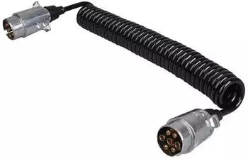 ProPlus Spiralkabel 7-polig 4,5M mit 2x Metallstecker