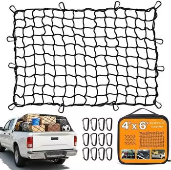 LuxusKollektion Spanngurtnetz 180x120cm, dehnbar bis 365x243cm, 12 Karabiner