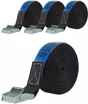 Trutzholm Spanngurt Klemmschloss 6m 250kg, schwarz, 4er-Set (40136904)