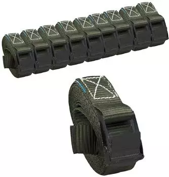 Baumarktplus Profi Spanngurt Klemmschloss 2,5m 250kg anthrazit, 10er-Pack (33402902)