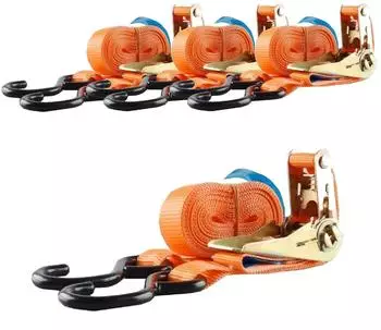 Baumarktplus Ratschen-Spanngurt 5m 800kg orange, 4er-Set (39020905)