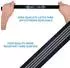 LuxusKollektion Spanngummis mit Haken, 4er-Set, 200cm, schwarz