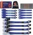 Antelope Audio Spanngurte mit Ratsche J-Haken blau 25mm x 4m 900kg (4er-Set)