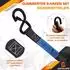 Antelope Audio Spanngurte mit Ratsche, S-Haken, 25mm x 4m, schwarz, 4-tlg. (EN 12195-2)