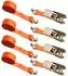 LuxusKollektion Spanngurt-Set 4-tlg. mit Doppelhaken, 5m x 2,5cm, 2t Bruchlast