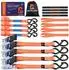 Antelope Audio Zurrgurt mit Ratsche S-Haken 25mm x 4m orange, 4er-Pack