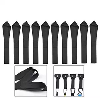 LuxusKollektion Zurrschlaufen 20cm, 125kg, schwarz, 10er-Pack