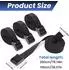 LuxusKollektion Spanngurte 6er-Set 25mm, 2x2m & 4x1m, schwarz, Kunststoffschloss