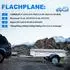 MRWiZMS Anhängerplane (Flachplane) 258x136x8cm wasserfest mit Planenseil, grau