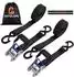 Antelope Audio Spanngurte mit Ratsche S-Haken 35mm x 6m 2000kg schwarz, 2 Stück