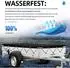 LuxusKollektion Flachplane 258x136x8cm wasserfest mit Planenseil für 251x131cm Anhänger