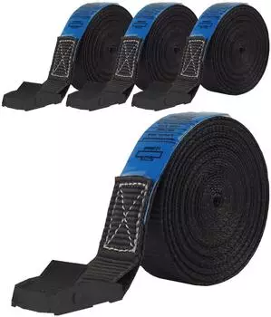 Baumarktplus Spanngurt mit Klemmschloss, 5m, 250kg, schwarz, 4er-Set (33404904)