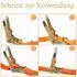 LuxusKollektion Spanngurt mit Ratsche & Doppel-J-Haken, 2er-Set, 6m, 50mm, 5000kg, orange