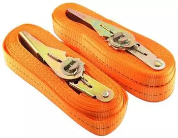 LuxusKollektion Ratschenzurrgurt 7m, 25mm, 800kg, Polyester, 2er-Set