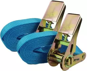 Baumarktplus Ratschen-Spanngurt 4m 0,8t blau, 2er-Pack (33399903)