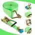LuxusKollektion Spanngurte mit Ratsche und Haken, 3000kg, 6m, 50mm, chartreuse (2-St)