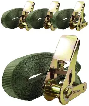 Trutzholm Ratschen-Spanngurt 6m 0,8t, olivgrün, 4er-Set (33360904)