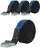 Baumarktplus Spanngurt mit Klemmschloss 4m 250kg, schwarz, 4er-Set (40135904)