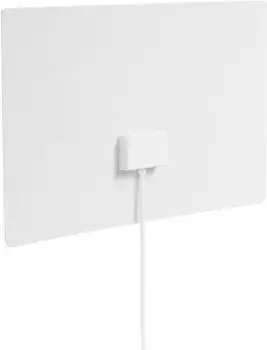 One for All DVB-T-DVB-T2 Indoor-Zimmerantenne &ndash; Full HD-HDTV Fernseher Ultraflache TV Antenne mit Verst&auml;rker - 0-25 km Reichweite &ndash; 3 meter Koaxialkab