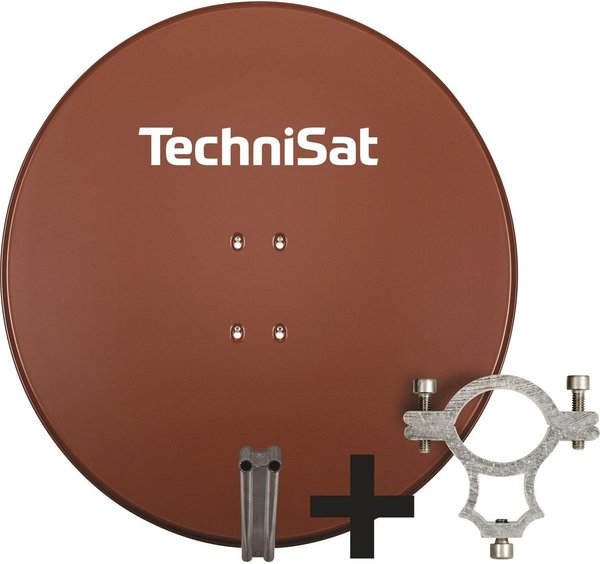 TechniSat SATMAN 850 Plus mit 40mm Schelle rot