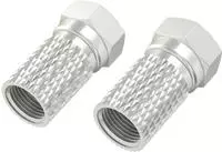 hama 00205207 F-Stecker, 7,0 mm, schraubbar, 2 St&uuml;ck