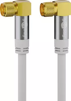 Goobay 70483 - Antennenanschlusskabel (F) (135 dB typ) 4x geschirmt, 2,0 m