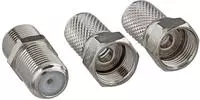 Schwaiger KVBS70531, Schwaiger F-Verbinder Set 7,0mm Silber