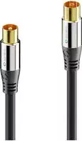 Sonero Antennen-Kabel 7,5m S-AC000-075 Premium,Koax-Stecker auf Koax-Kupplung