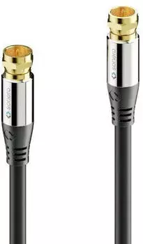 Sonero Premium Sat Antennenkabel / Koaxialkabel, schwarz, 1,00m