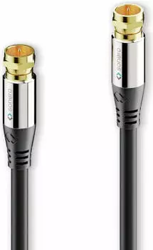 Sonero Premium Sat Antennenkabel / Koaxialkabel, schwarz, 2,00m