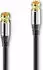 Sonero Premium Sat Antennenkabel / Koaxialkabel, schwarz, 2,00m