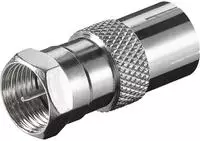 goobay 11624, goobay Adapter, F-Stecker - IEC/Koax-Buchse