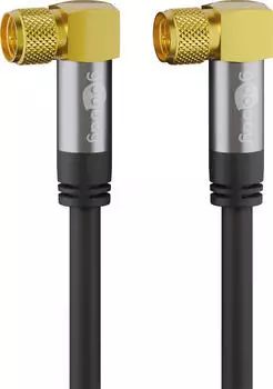 Goobay 70584 - Antennenanschlusskabel (F) (135 dB typ) 4x geschirmt, 5,0 m