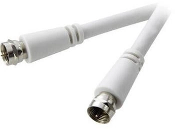 SpeaKa Professional SAT Anschlusskabel [1x F-Stecker - 1x F-Stecker] 1.50 m 90 dB Weiß (SP-7870000)