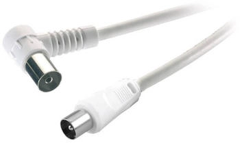 SpeaKa Professional Antennen Anschlusskabel [1x Antennenstecker - 1x Antennenbuchse] 15 m 75 dB Wei&szlig; (SP-7870456)