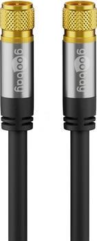 Goobay 70672 - Antennenanschlusskabel (F) (135 dB typ) 4x geschirmt, 5,0 m
