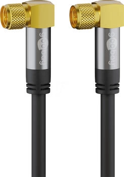 Goobay 70589 - Antennenanschlusskabel (F) (135 dB typ) 4x geschirmt, 10,0 m