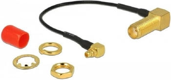 DeLock Antennenkabel SMA 90° Buchse zum Einbau > MMCX 90° Stecker 10 cm (89626)